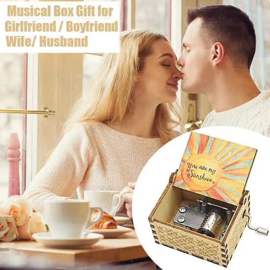 Retro Engraved Music Box - Memorable Gift