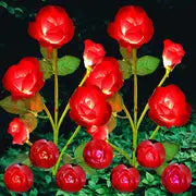Solar Blossom Glow - Multicolor Rose Lights