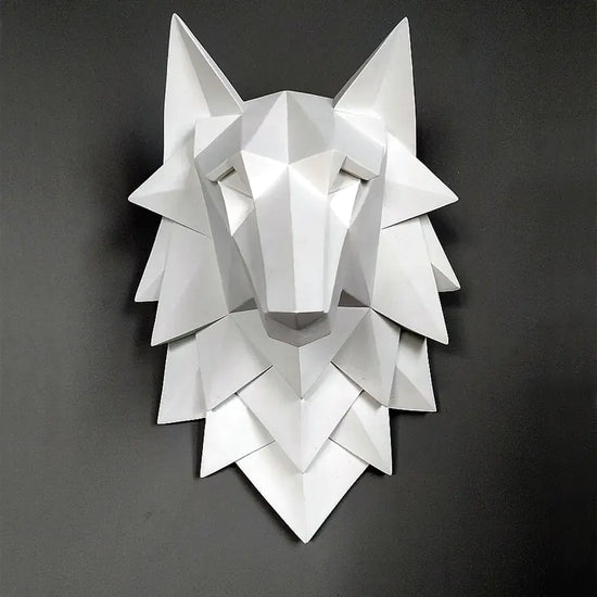 Modern Wolf Head Wall Art