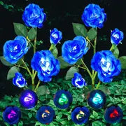 Solar Blossom Glow - Multicolor Rose Lights